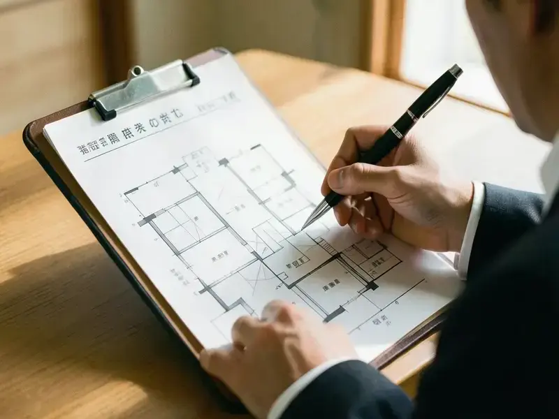 現場確認中のTIKLU LTDスタッフ